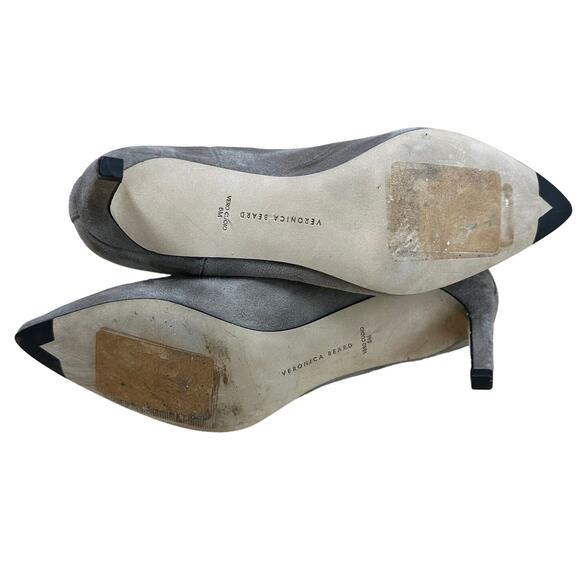 Veronica Beard NWOB Leeland Pointed Toe Chelsea Boot Taupe Gray Size 5M Pull-On - Picture 6 of 7